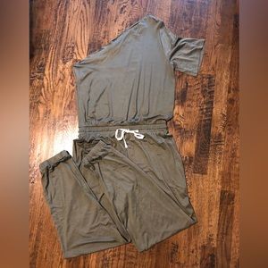Cherish jumpsuit romper one shoulder